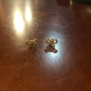 Coach bow earrings